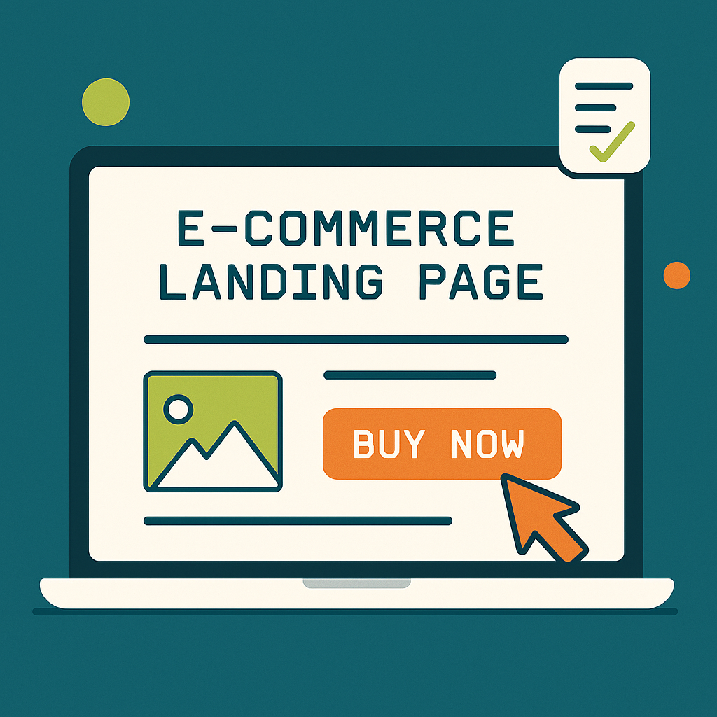 Landing page e-commerce